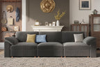 EASE MOOSE Sectional Modular Sofa, Comfty 3 Seat Cloud Couch, FSC Certified by EASEMOOSE