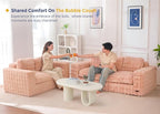 MAXYOYO 3 Seater Sofa for Living Room, Tufted Boneless Couch Bubbled Sofa Couch - Image 9