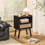 Lerliuo Rattan Nightstands Set of 2, Bedside Table - Image 5