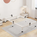 ROIL 7 Inch White Twin Bed Frame by ROIL