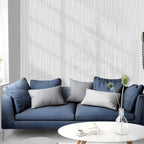 Beige Grey Grasscloth Peel and Stick Wallpaper 15.74" x 196.85" Boho Grass - Image 5