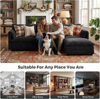 ELUCHANG Oversized 79" Modular Sectional Sofa Bed, Comfy Cloud Couch - Image 3