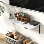 Fun Memories Floating Shelves for Wall, 12 Inch Deep Floating Shelves Set of 2 - Image 2
