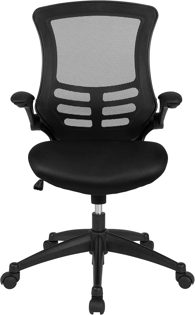 Flash Furniture Set of 8 Mid-Back Swivel Ergonomic Task Office Chairs - Image 8