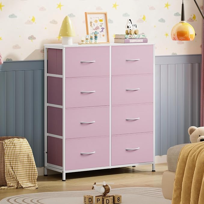 WLIVE Fabric Dresser for Bedroom, Tall Dresser - Image 2