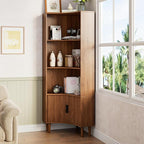 Lxsxlome Fluted Corner Cabinet, 66.928" Tall Corner Floor Cabinet - Image 8