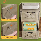 DEVAISE 2 Drawer File Cabinet - Image 5