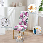 BIETYONE Stretch Dining Chair Covers Set of 2, Soft Removable Washable Kitchen - Image 6