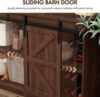 Shahoo Farmhouse Sideboard Buffet Cabinet, Coffee Bar Storage - Image 7