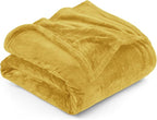 Utopia Bedding Ultra Soft Fleece Bed Blanket Twin Size Gold | Microfiber Plush by UTOPIABEDDING