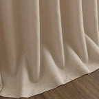Sepia Beige Linen Curtains 120 Inches Long - Image 9