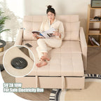 GOSUHI 52" Sleeper Sofa with Pull-Out Bed, 3-in-1 Convertible Sofa Bed - Image 5