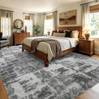 8x10 Extra Large Grey Fluffy Soft Area Rug Non-Slip - Image 4