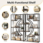 HolliWill 70.8" Tall Bookshelf Set of 2, Etagere Bookcase - Image 8