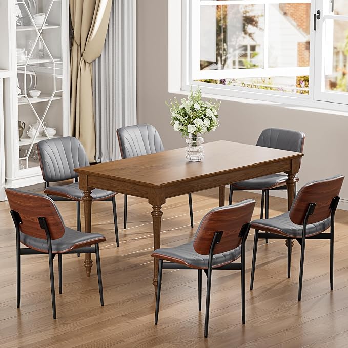 YaFiti Dining Chairs Set of 8, Dining Room and Kitchen Chairs, Mid Century - Image 8