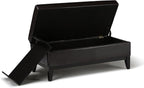 SIMPLIHOME Oregon Storage Ottoman Bench - Image 5