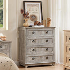 Joaxswe Farmhouse 4 Drawer Dresser - Image 8
