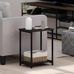 Furinno SIMPLISTIC Side Table Set of 2, 2-Tier Modern Metal Frame End Table - Image 2