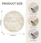 Round Rug 5ft, Circle Rug for Dining Room Table, Dining Room, Nursery Room - Image 2