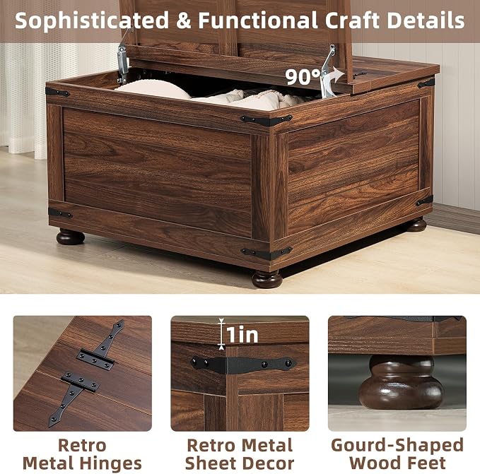 Joaxswe Farmhouse Coffee Table - Image 4