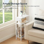 HOOBRO Small Narrow Side Table - Image 5