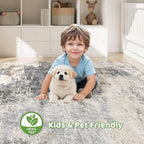 LOONGRUG 10x14 Area Rugs Washable Large Neutral Modern Living Room Rug | - Image 7