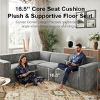 Novilla 142.5" Modular Sectional Sofa, No Assembly Cloud Sectional Couch - Image 13