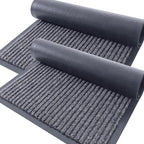 OLANLY 2-Pack Front Door Mats 71x47, Waterproof Heavy-Duty Doormats | Grey by OLANLY