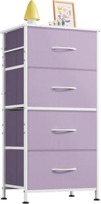 WLIVE Dresser with 4 Drawers, Storage Tower, Organizer Unit, Fabric Dresser by WLIVE