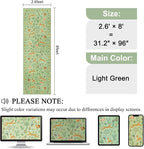 DUKINO 2.6x8 Rug for Hallway, Washable Kitchen Rugs Non Slip, Light Green | Low - Image 2