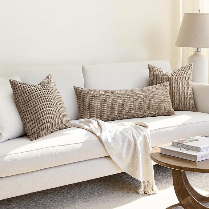 MIULEE Lumbar Corduroy Throw Pillow Cover - Image 4