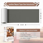 KING MOUNTAIN Leather Repair Patch, 4 x 63 Inches self Adhesive Leather Repair - Image 4