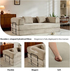 ZEIINPA Corduroy Floor Sofa Bed, Convertible Folding Couch Bed - Image 5