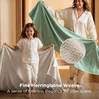 Bedsure GentleSoft 100% Cotton Blanket Full Size - Image 2