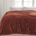NEWCOSPLAY Fleece Ribbed Cozy Queen Blanket by NEWCOSPLAY