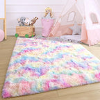 3x5 Rainbow Fluffy Soft Area Rug Non-Slip - Image 8