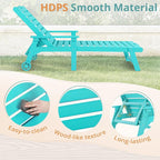 LUE BONA Lounge Chair Outdoor Set of 4, HDPS Chaise Lounge Outdoor - Image 6