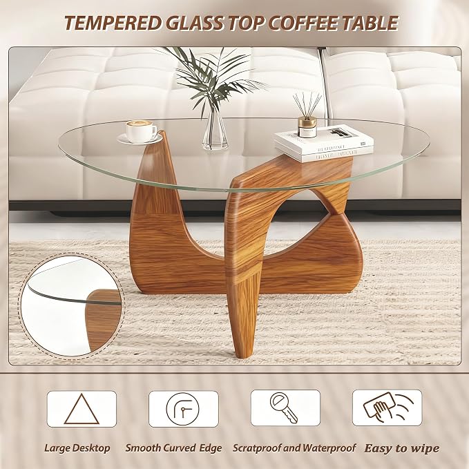 Coffee Table for Living Room, Mid Century Modern Coffee Table - Image 4