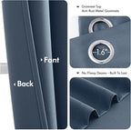 MIULEE Blackout Curtains for Bedroom 2 Panels 40 x 90 Inch Long Stone Blue | - Image 4