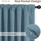 INOVADAY 100% Blackout Linen Curtains - Image 4