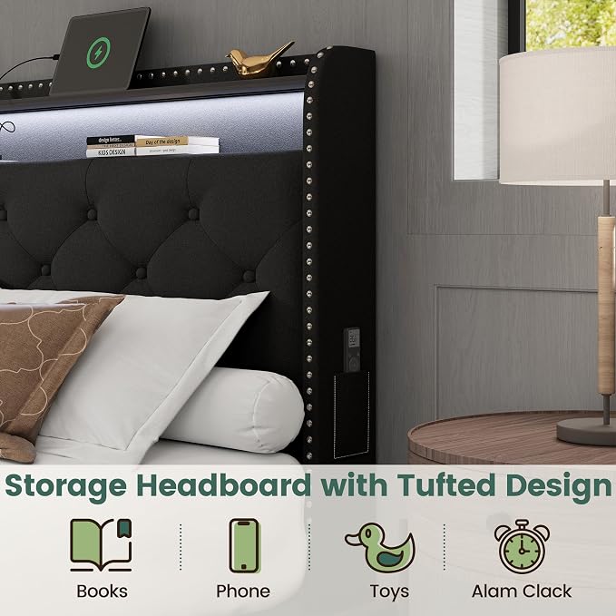 LARMACE Queen Size Bed Frame - Image 8
