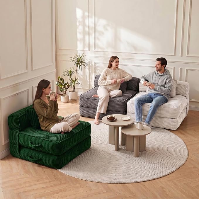 Folding Sofa Bed, Convertible Sleeper Chair - Image 8