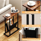 Yusong Narrow Side Table for Small Spaces, Small End Table - Image 4