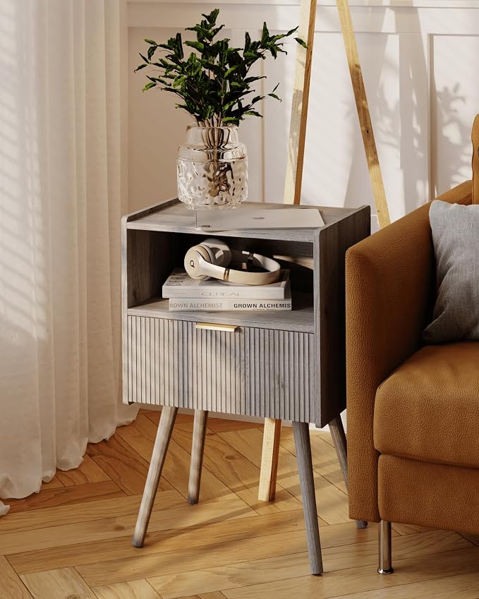 JOONEE Nightstand, Modern Bedside Table - Image 5