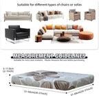 12Pcs Patio Cushion Covers, Outdoor Stretch Cushion Covers, Washable | Stretch - Image 2