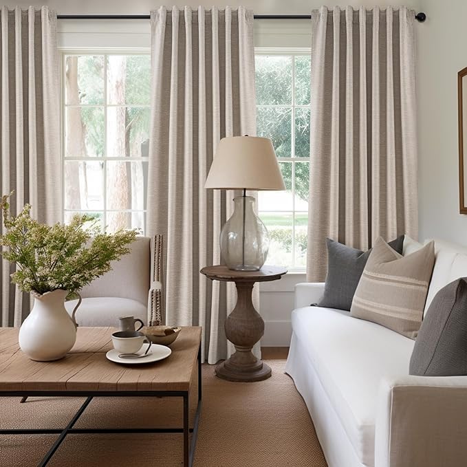 Linen Blackout Curtains 120 Inches Long - Image 7