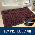 OLANLY Front Door Mat Outside Entrance, Waterproof Heavy-Duty Doormat | 29.5x17 - Image 6