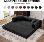 79'' Convertible Sofa Bed, 5-in-1 Folding Boneless Couch, Pull Out Floor Sleeper - Image 8