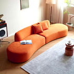 Container Furniture Direct 132" Curved Sofa - Image 3