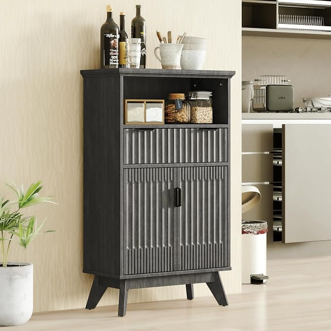 Fatmok 40'' Fluted Accent Cabinet - Image 2